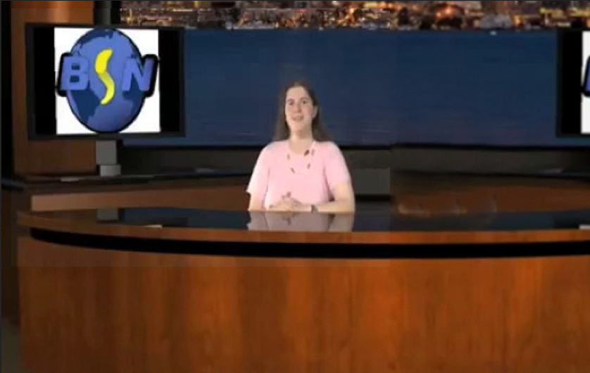 Me anchoring the news for BSN